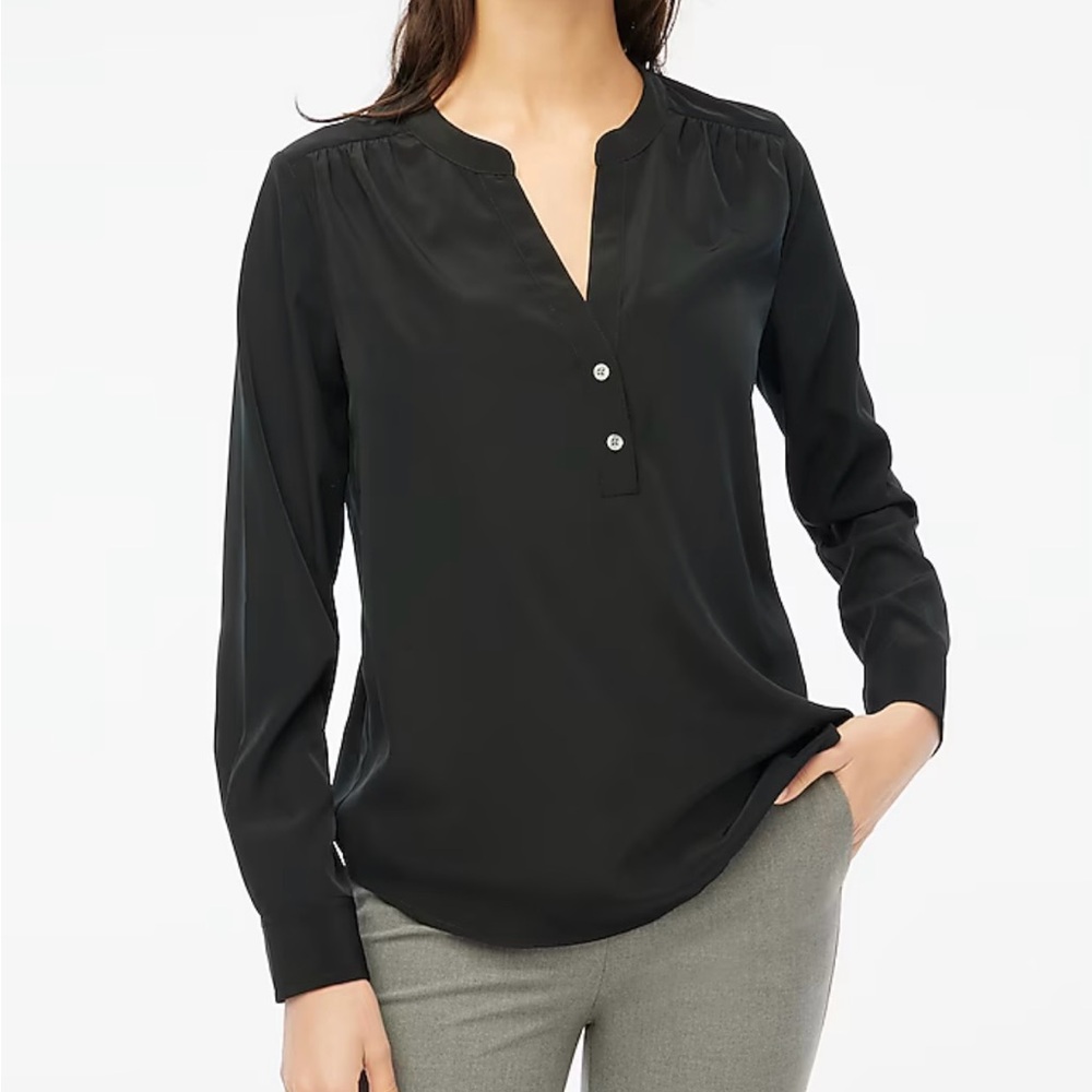 J. Crew Factory Women’s Henley Blouse NWT
